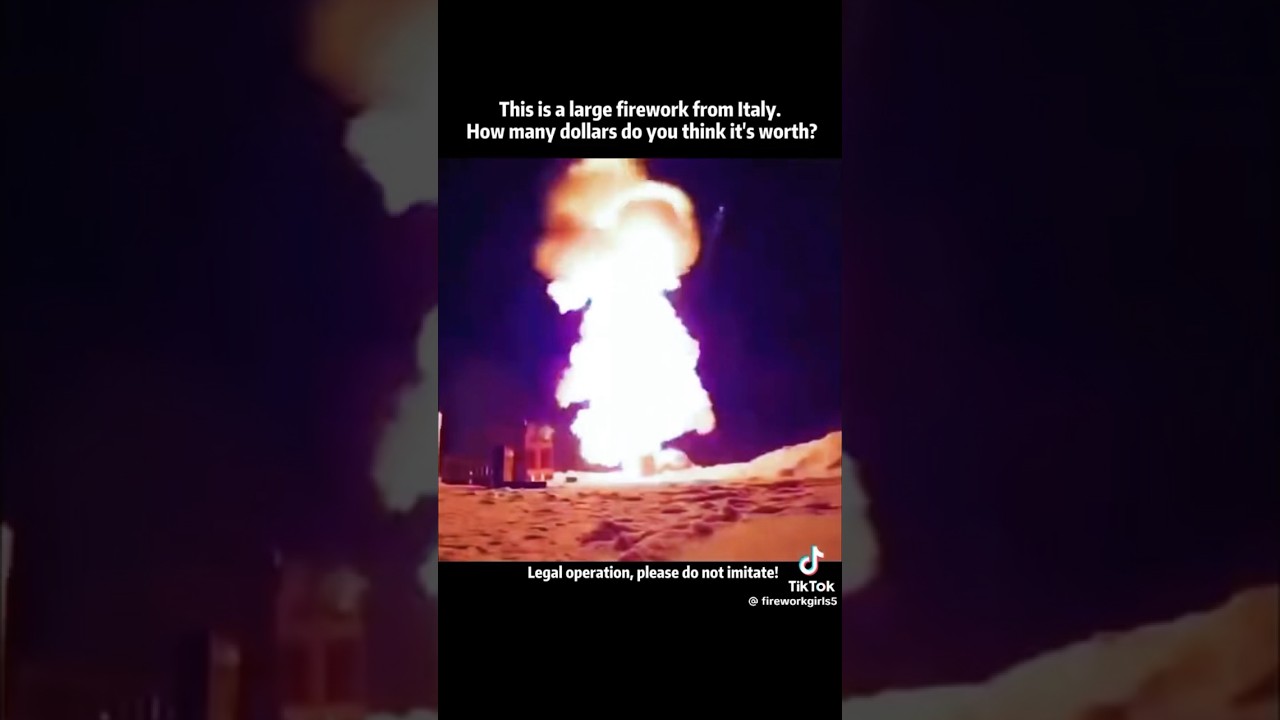 Worlds Largest Firework From Italy 