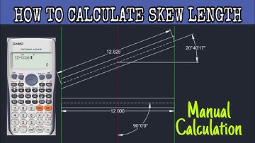 How to calculate skew length.