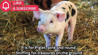 ABC Farm Friends Phonics Song | A to Z Alphabet Song for Kids | ABC Learning Adventure