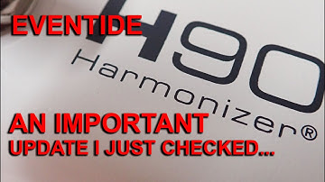EVENTIDE H90: An important info update you