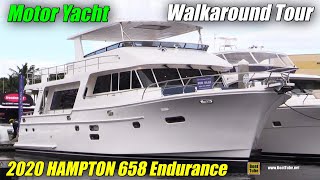 2020 Hampton 658 Endurance LRC Yacht Walkaround Tour - 2020 Fort Lauderdale Boat Show