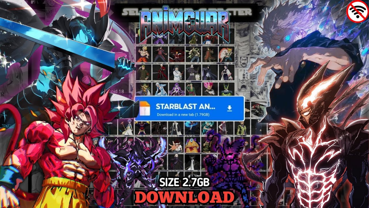 その他 mugen Update!! Starblast Anime Mugen Android Size 2.7GB Offline