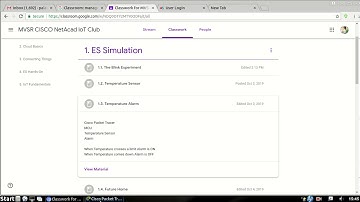 Simulation of temperature alarm sensor using cisco packet tracer