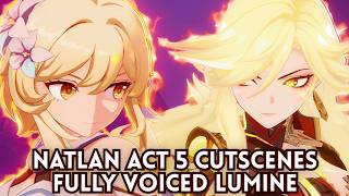 Natlan Archon Quest Act 5 Cutscene Fully Voiced Lumine | Genshin Impact