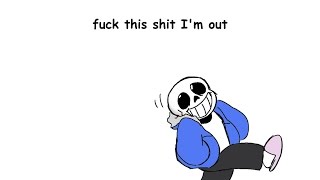 Undertale - Sans [f#ck this $hit i'm out] Resimi