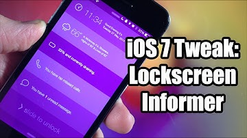 iOS 7 Jailbreak Tweak: Lockscreen Informer
