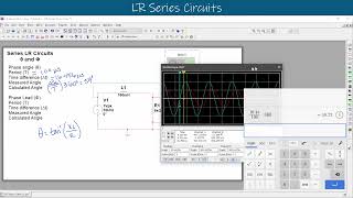 Series LR Circuit Phase Angle and Phase Lead