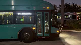 Palm Tran: 2022 40ft Gillig BRT Plus #2220 On Route 44 Leaving West Palm Beach Intermodal