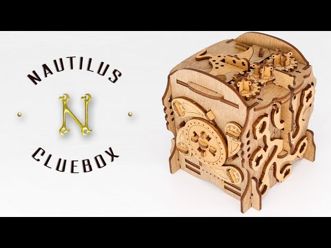 Cluebox - Captain Nemo's Nautilus. Escape Room in a box. Kickstarter 