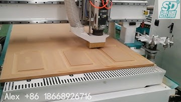 JINAN SUDIAO SD1325S Automatic Tool Change Cabinet Door Work Video