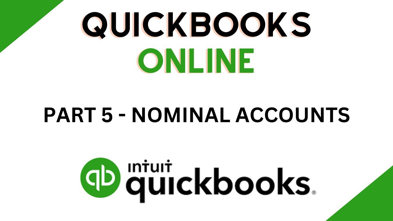 Adding Editing Nominal Accounts QuickBooks Online Training Part 5 Adding Editing Nominal Accounts QuickBooks Online Training Part 5