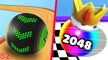Going Balls Vs Ball Merge 2048 All Levels Android iOS Gameplay Walkthrough 4K 82