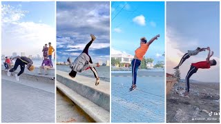 Best Tiktok Public Stunt Videos 😱 Aakash Atanikar most popular jumps 2019