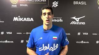 ROAD TO PARIS 2024 | Sahrooz Homayounfarmanesh interview after Iran Vs Germany match Resimi