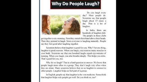 Facts and Figures Third Edition: Unit 2 How? Why? Lesson 2 Why Do People Laugh?