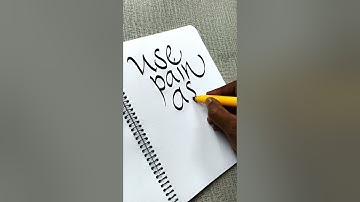 how to use chisel marker pen on paper by pramod #marker #markerpen #calligraphymasters