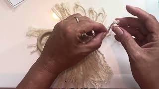 How to make a macrame feather, dollar tree diy
