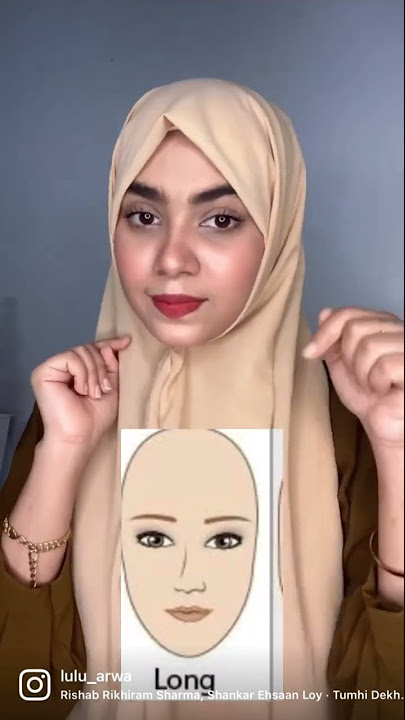 Hijab wrap for different face shape #hijab #hijabfashion #faceshapes #hijabfashion #shorts