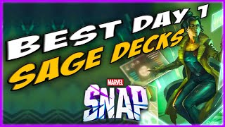 The BEST Day 1 Sage Decks! Mr Negative's New BFF? - Marvel Snap