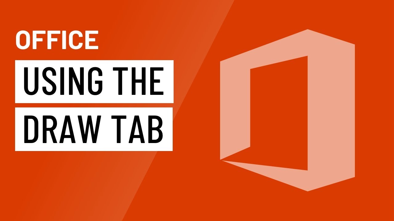 Office: Using the Draw Tab