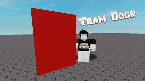 Roblox studio | how to make a Team Door