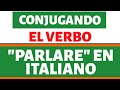 🤨 aprender italiano:  conjugando el verbo parlare EN PRESENTE en italiano #short