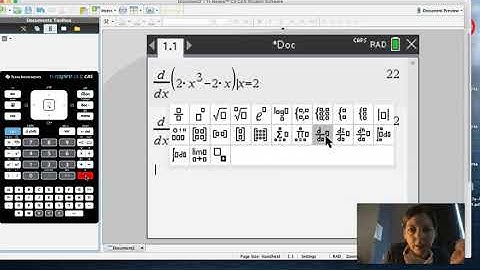 TI Nspire Derivative at a Point