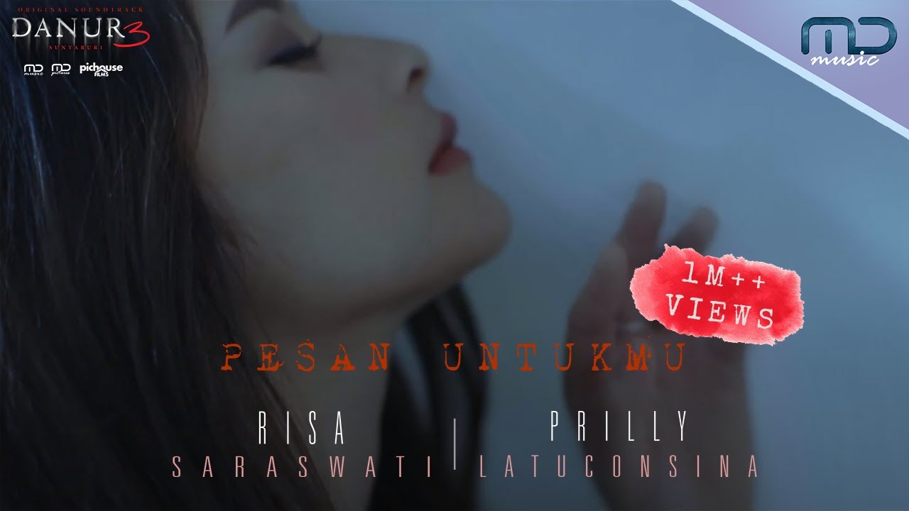 Risa Saraswati  Prilly Latuconsina   Pesan Untukmu Official Music Video  OST DANUR 3  Sunyaruri