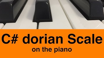C# Dorian Scale Piano Tutorial✨