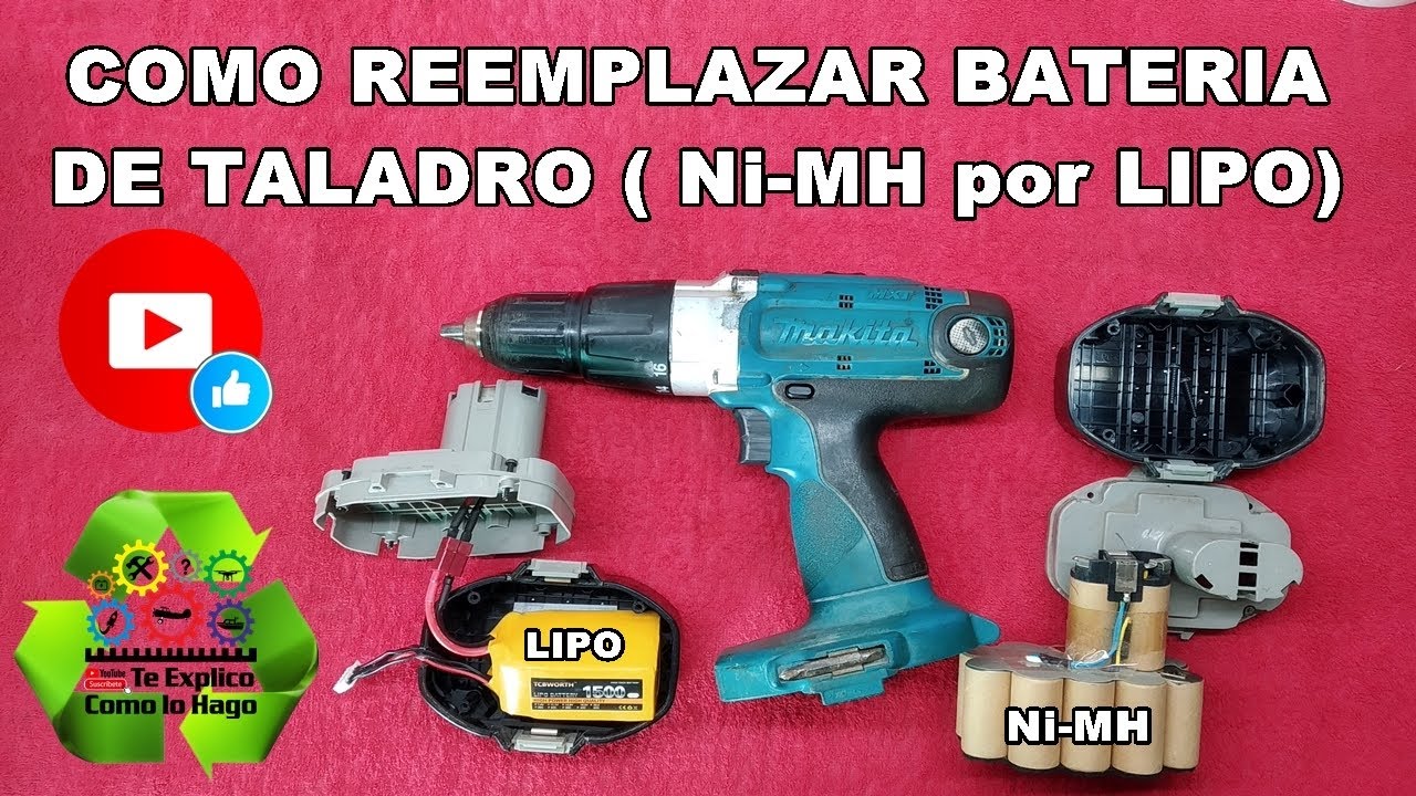 ⚡ DESCUBRE como REPARAR BATERIA (taladro atornillador) - YouTube