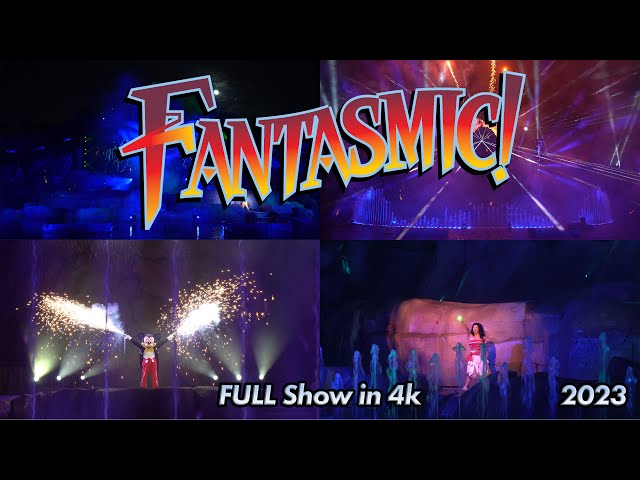 Fantasmic Disney World 2023 FULL Show in 4k | Disney's Hollywood Studios class=