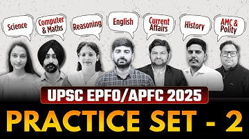 UPSC EPFO APFC 2025 | Practice Set  - 2 | Success Tree