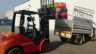 Loading Hyundai Shehzore Mini Truck With Forklift  @Forkliftskills