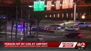 Person hit by car at Orlando International Airport, officials say