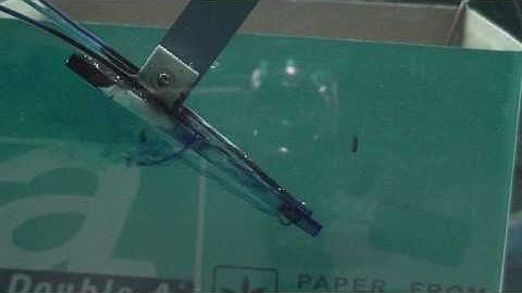 Vortical flow structure over double delta wing (AOA 20, 16 cm/s)