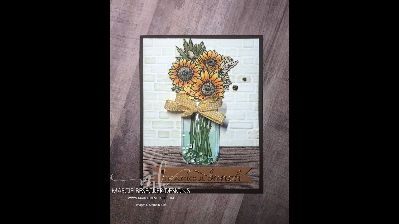 Download Jar Of Flowers Shaker Card Stampin Up Youtube