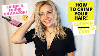 HOW TO CRIMP HAIR WITH AMAZON CRIMPER