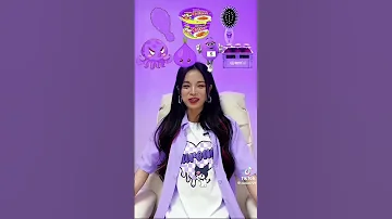 اصوات الاكل الكوري الشهيه باللون البنفسجي 