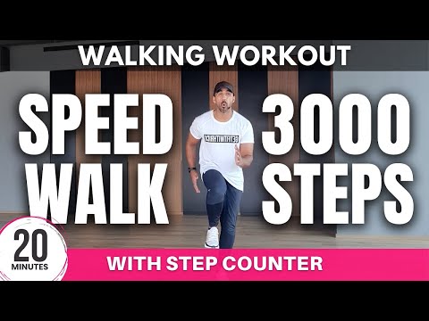 ???? Fast Walking at Home Workout | 3000 steps in 20 minutes