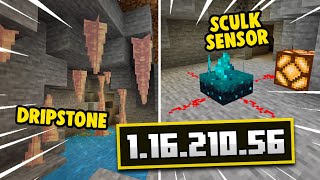 NEW UPDATE!!! MCPE BETA 1.16.210.56 WITH SCULK & DRIPSTONE!