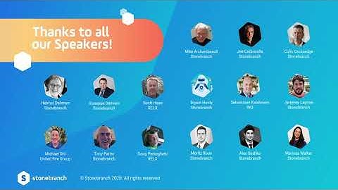 Stonebranch Online 2020 - A Big Thank You to Our Attendees from All Over the World