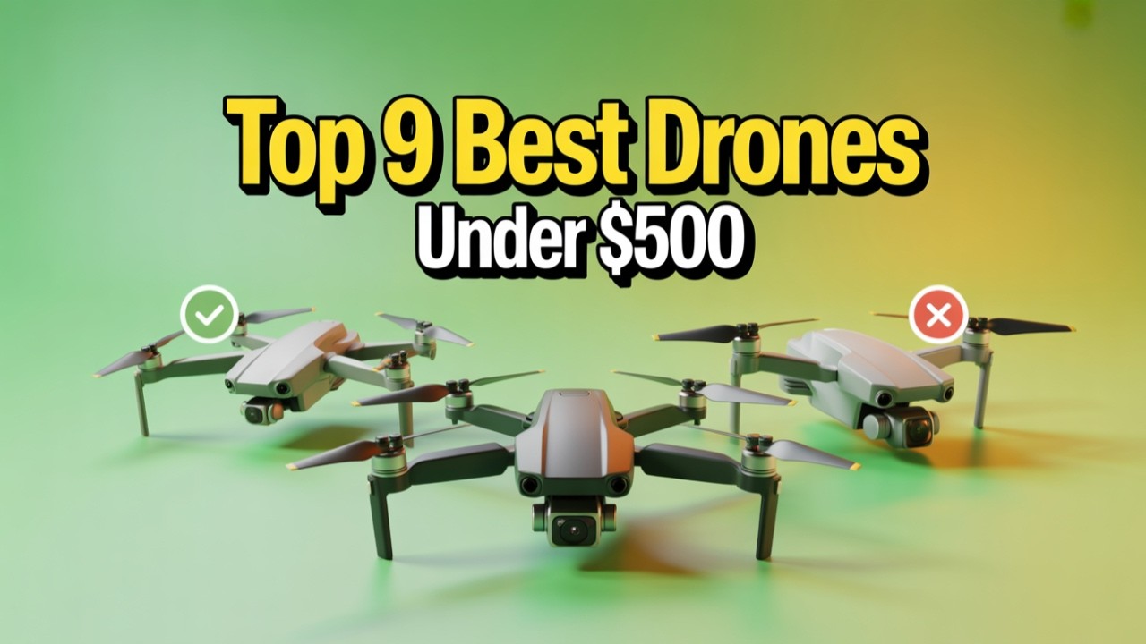 Top 9 Best Drones Under $500 in 2026 – 4K Camera Beasts! - YouTube