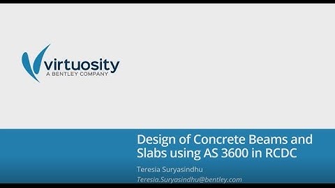 Design of Concrete Beams and Slabs using AS 3600 In RCDC
