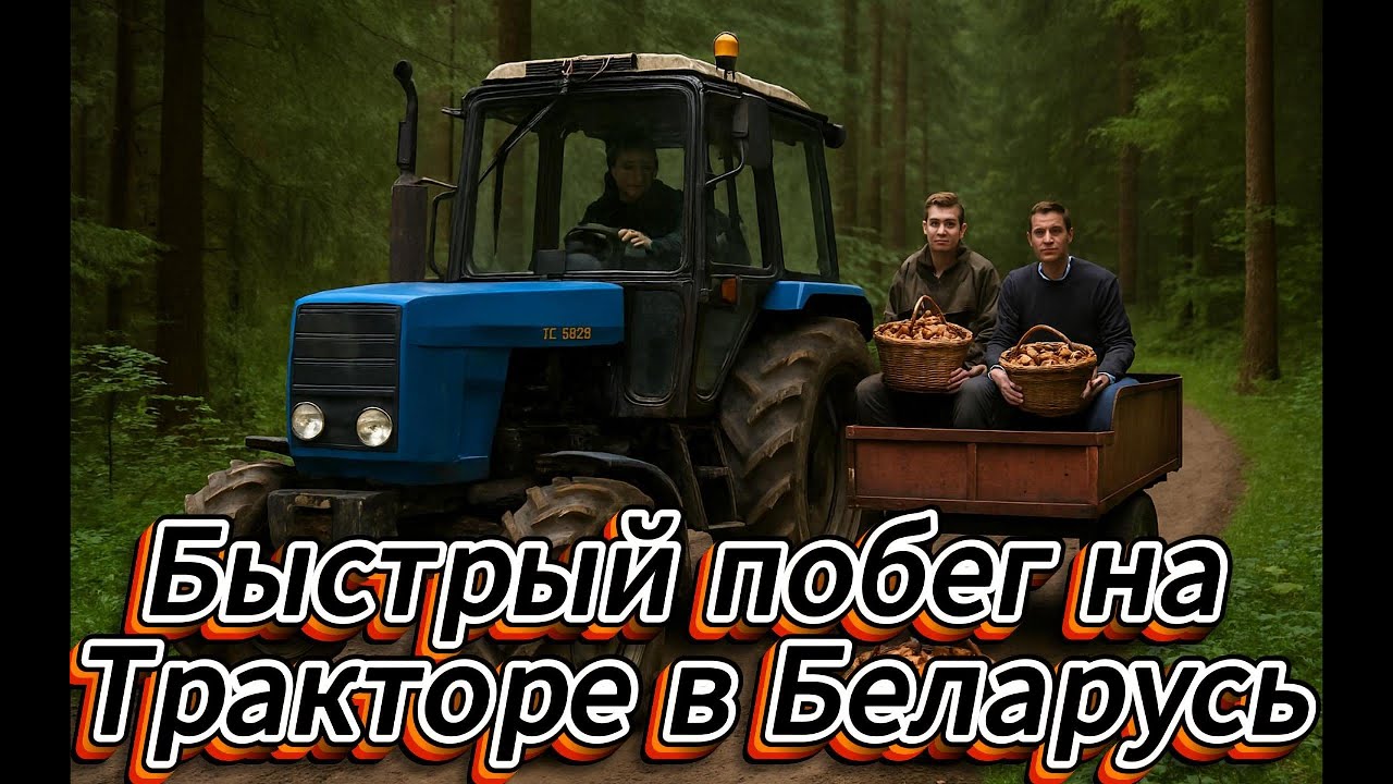 Быстрый побег на тракторе в Беларусь