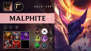 Malphite Top vs Olaf - KR Grandmaster Patch 25.23