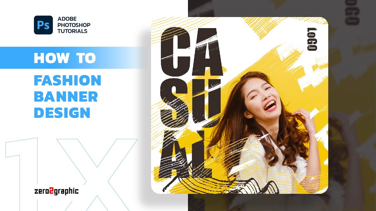 How to create fashion banner design in Adobe Photoshop - YouTube