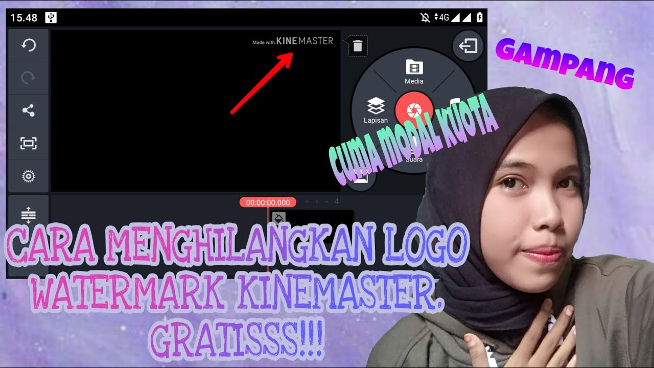 CARA MENGHILANGKAN LOGO WATERMARK KINEMASTER || GRATISS !!