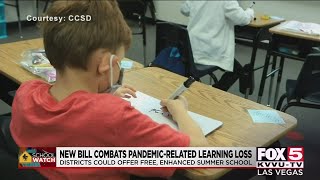 Bill in Nev. Legislature would combat pandemic-related 'learning loss'