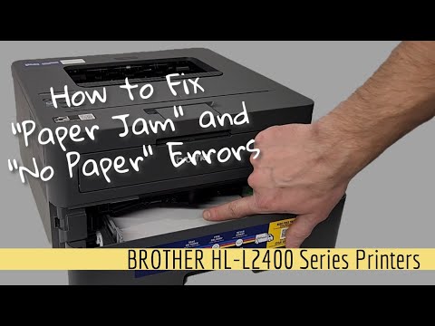 תיקון הודעת 'נייר החוצה' כשהמגש מלא ובעיות של תקיעת נייר ב-BROTHER HL-L2420DW HL-L2460DW