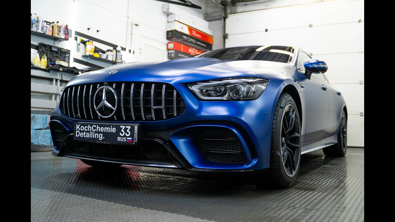 MERCEDES GT43AMG Матовый полиуретан LLumar PLatinum Plus PPF Matt.